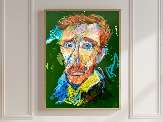 Van G in oil pastels