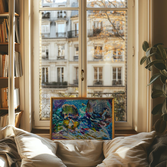 Study in Oil pastels of Sorolla