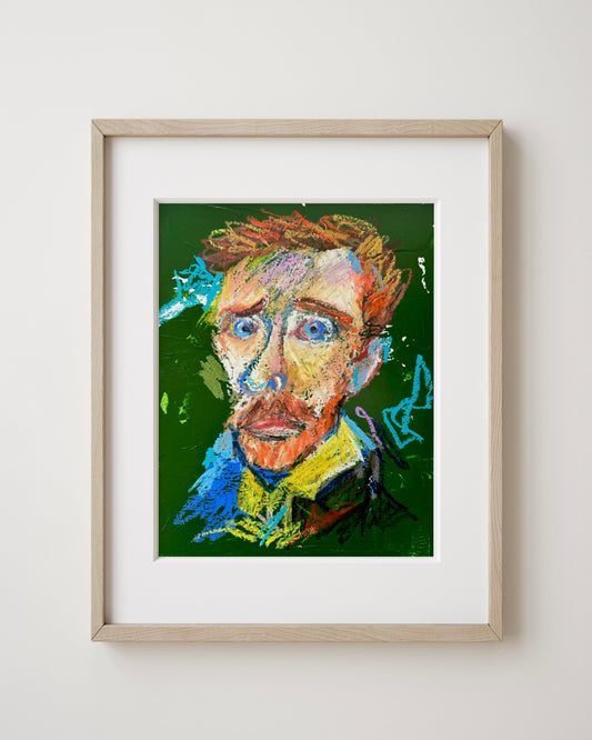 Van G in oil pastels