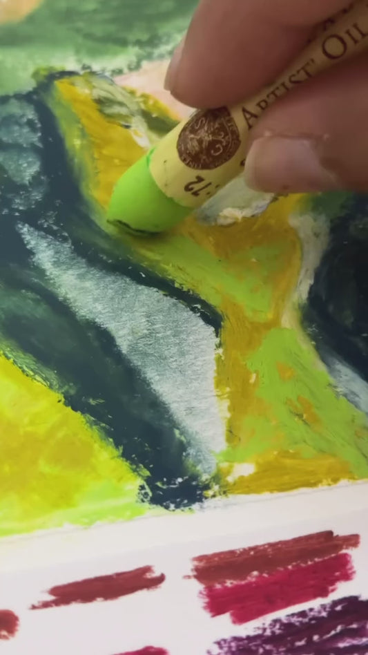 Study in Oil pastels of Sorolla